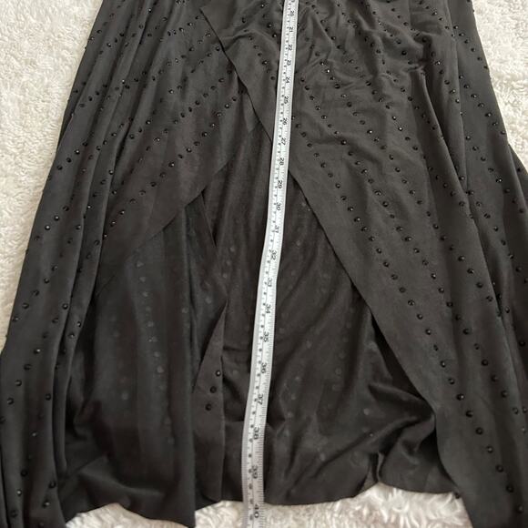 NWT Vocal USA Womens Black Microsuede Duster Vest Boho Hippie Gothic Sz Small - Picture 4 of 6